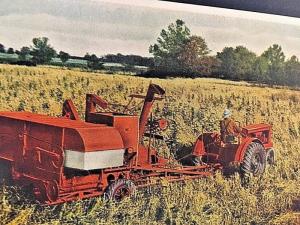 Postcard  All-Crop Harvester by Allis-Chalmers in Milwaukee, WI.    W1