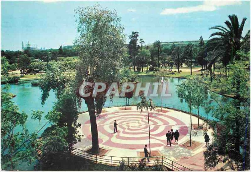Postcard Modern Citadel Barcelona Lake Park