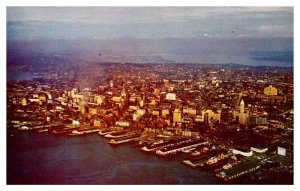 Postcard PANORAMIC SCENE Seattle Washington WA AR3567