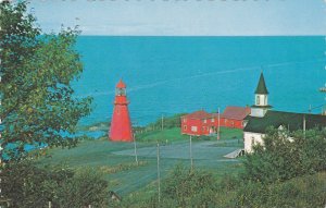 A scenic view in Gaspe Peninsula, Lighthouse, NORD, Quebec, Canada, PU-1989