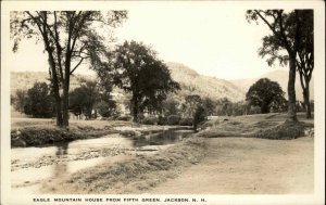 Jackson NH Eagle Mountain Fifth Green Golf Course SHOREY Real Photo Postcard