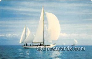 Smooth Sailing Color Photo by H W Hannau Ship Unused 