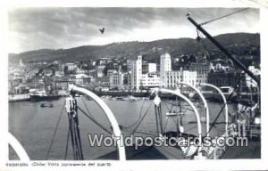 Real Photo Vista Panoramica Del Puerto Valparaiso Chile, Chilean, de Chile 1939 