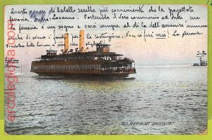 af7486 - USA - VINTAGE POSTCARD Postcards - 1910 SHIP Ferryboat Brooklyn-