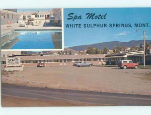 Unused Pre-1980 MOTEL SCENE White Sulfur Springs Montana MT B6349