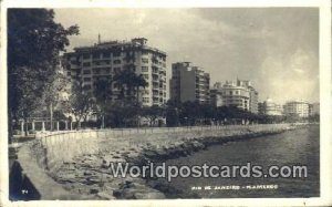 Real Photo Flamengo Rio De Janeiro Brazil Postal Used Unknown 