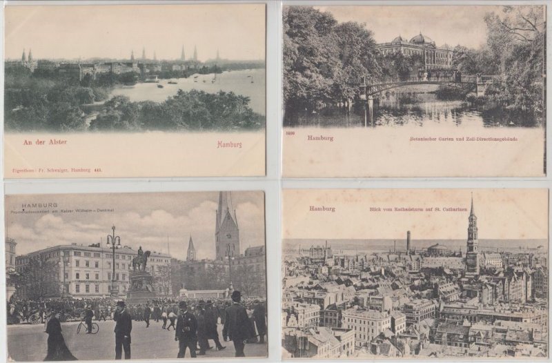 HAMBURG Germany 80 Vintage Postcards Mostly pre-1920 (L5354)