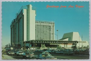 Greetings From Las Vegas~Famous MGM Grand Hotel~Cars On St & Parking Garage~CT