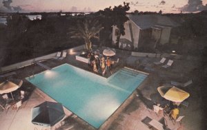 Pembroke Bermuda Sunset Rosemont Guest House Swimming Pool 1960s Postcard