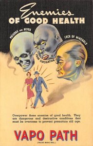 Advertising Post Card Vapo Path Baths, Medical Unused