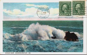 Ocean Surf Kennebunkport Maine Vintage Postcard C089