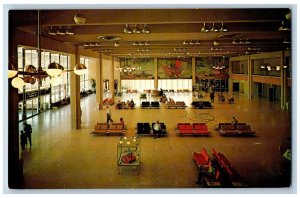 Phoenix Arizona AZ Postcard Sky Harbor Airport Interior Scene c1960's Vintage