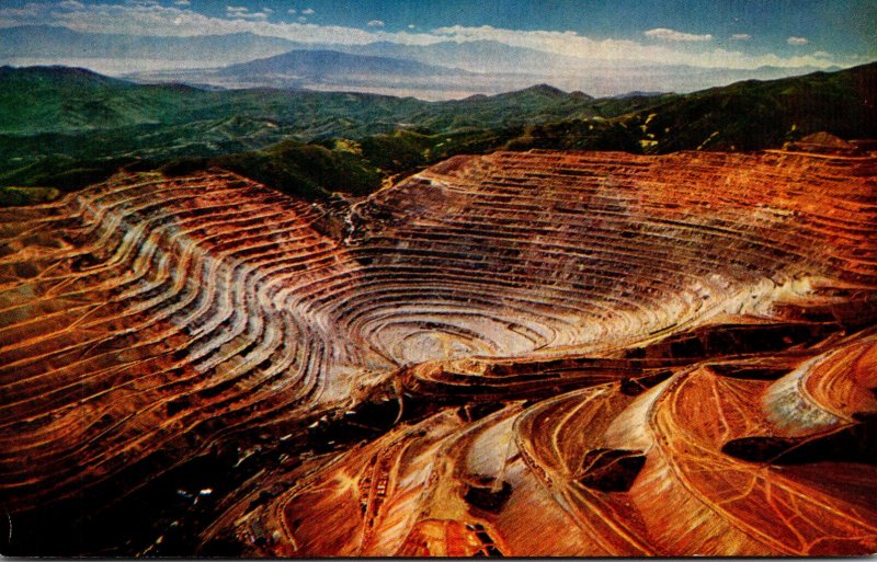 Utah Aerial View Bingham Copper Mine