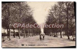 Old Postcard Perigueux Allees De Tourny