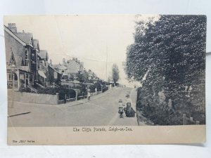 Cliffs Parade Leigh on Sea Essex Vintage Antique Postcard c1905