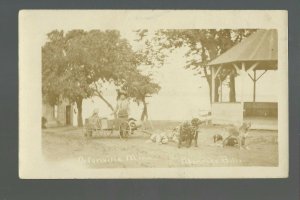 Ortonville MINNESOTA RP c1910 KLONDIKE BILL Traveler DOG SLED Wagon