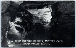 Postcard - View From Entrance Of Caves, Mystery Caves - Spring Valley, Michigan