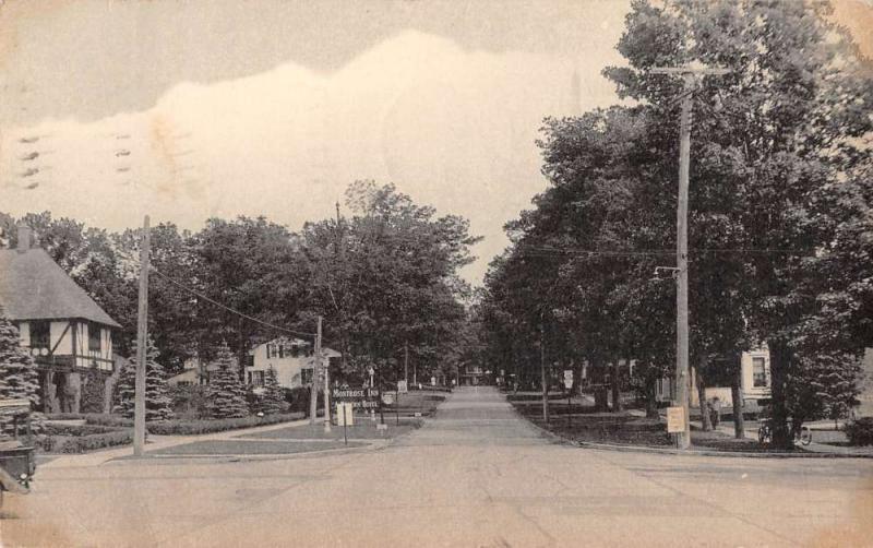 Montrose Pennsylvania Upper Church Street Antique Postcard J39554