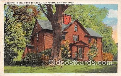 Orchard House of Louisa May Alcott Concord, Mass, USA Paper and glue on back ...