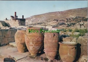 Greece Postcard - Crete, Cnossos Propylaeum's Great Jars RR17405 