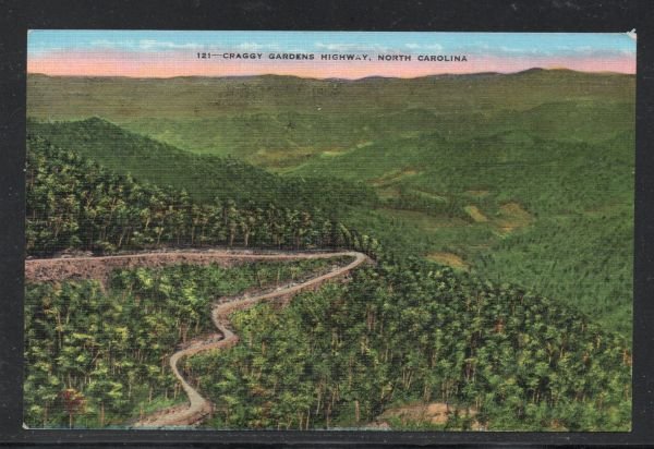 North Carolina colour PC Craggy Gardens Highway, N.C.  unused