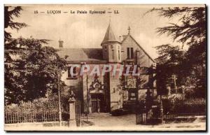 Old Postcard Lucon the Episcopal palace