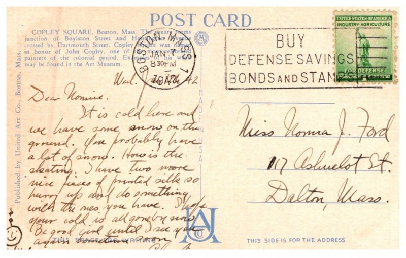 Massachusetts  Boston,  Copley Square