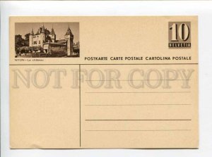 422549 SWITZERLAND Nyon Le Chateau Postal Stationery postal postcard