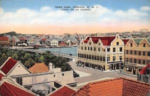 Town View Curacao, Netherlands Antilles Unused 