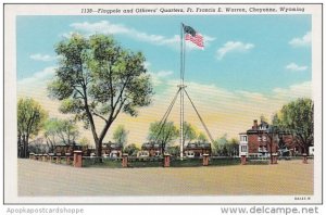 Flagpole and Officers' Quarters Fort Francis E Warren Cheyenne Wyoming