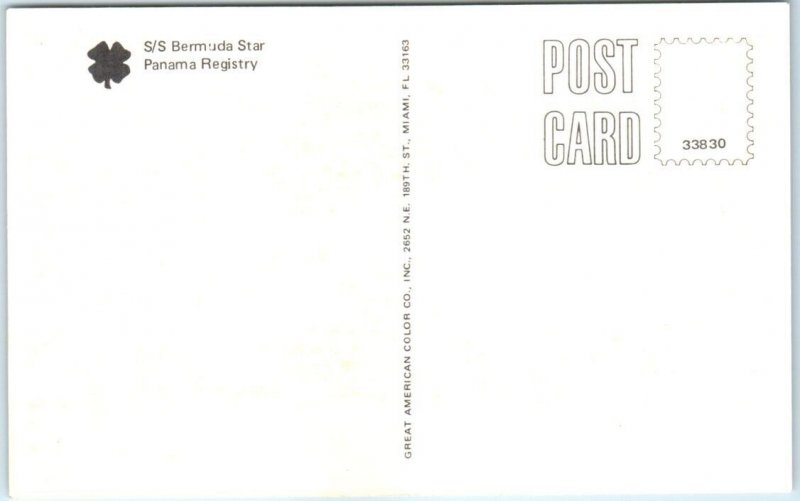 Postcard - S/S Bermuda Star