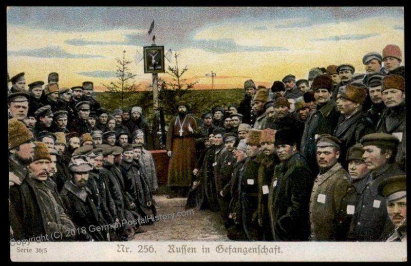 Germany Austria WWI Russian POWs Eastern Front Patriotic Gloria Viktoria P 66282