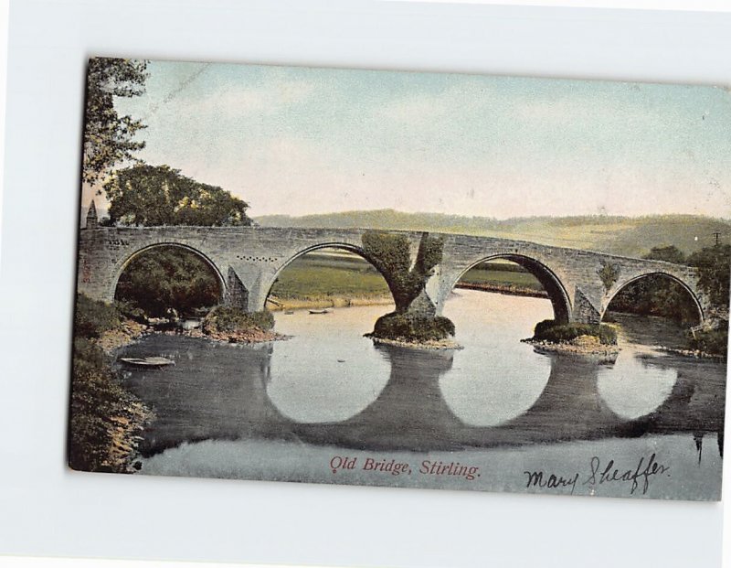Postcard Old Bridge, Stirling, Scotland