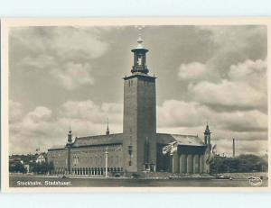 old rppc LARGE BUILDING Stockholm Sweden HM1721