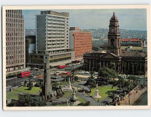 Postcard City Gardens, Cenotaph & Main Post Office Building Durban South Africa