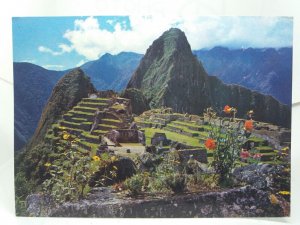 Citadel & Huaynapicchu Machupicchu Peru Vintage Postcard 1978