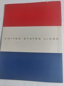 S.S. United States Luncheon Menu Saturday July 7, 1957