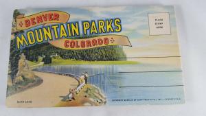 Denver Mountain Parks - 20 postcard tear-out book - Curt Teich 1949