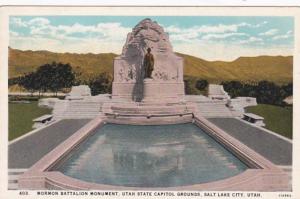 Utah Salt Lake City Mormon Battalion Monument State Capitol Grounds Curteich