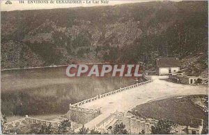 Old Postcard Around Gerardmer Lake Black