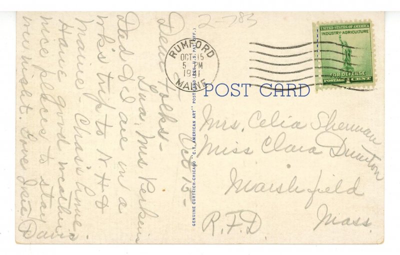 ME - Paris. Dixfield Bridge Connecting to Mexico