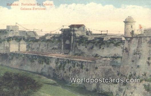 Fortaleza la Cabana, Cabana Fortress Habana Cuba, Republica De Cuba Unused 