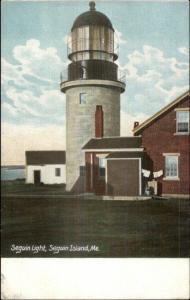 Seguin Island ME Lighthouse c1910 Postcard