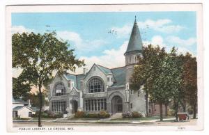 Public Library La Crosse Wisconsin 1947 postcard