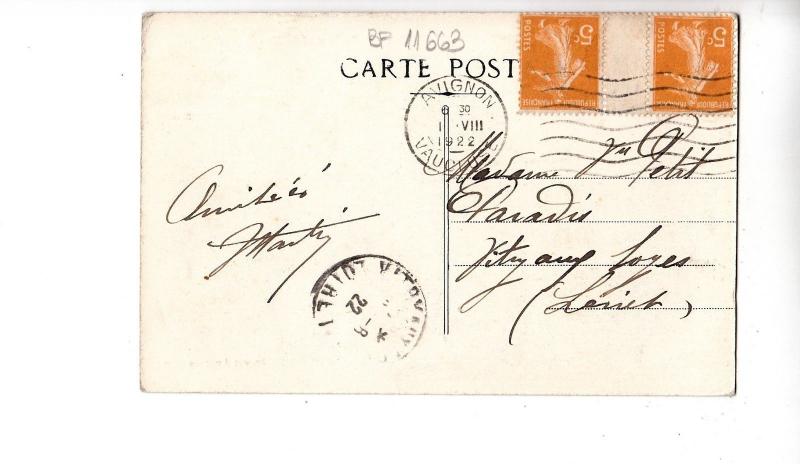 BF11663 avignon pont st benezet et la chapel e st nico  france  front/back image