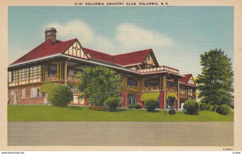 COLUMBIA, South Carolina, 1930-40s; Columbia Country Club