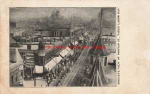 IN, Hammond, Indiana, Hohman Street, Bird's Eye View Taken on Labor Day