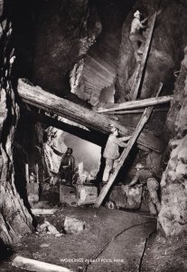 East Pool Mine Workings Cornwall Miners Real Photo Postcard