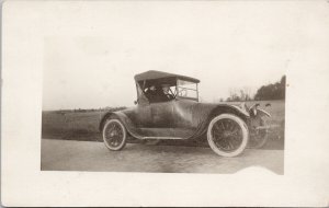 1915 Buick Roadster Automobile Car Man Woman Real Photo Postcard G42