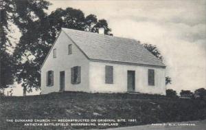 Maryland Sharpsburg The Dunkard Church Reconstructed On Original Site 1961